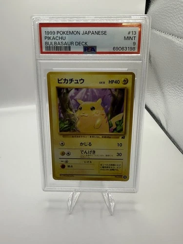 PSA 9 1999 Pikachu #13 Bulbasaur Deck Japanese Pokemon TCG MINT