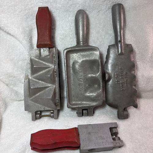 Lot of 5 Sinker Weight Molds Palmer 351, Herter 4a4, Penn Sport, Palmer, H-I