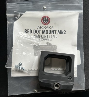 Arisaka Aimpoint T1 & T2 Micro Red Dot Mount MK2 - 2.26   Black OM2-MICRO-226-BK