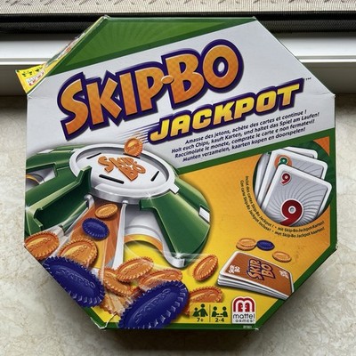 Skip-Bo Jackpot Mattel SkipBo Brettspiel Kartenspiel 2013 Komplett & Vollständig