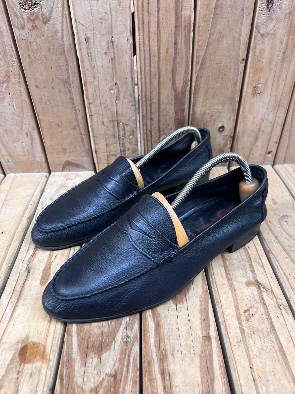 Saint Laurent Women's Black leather Pull on Penny Loafers  Sz uk 7 Us 10 EUR  40 thumbnail 4