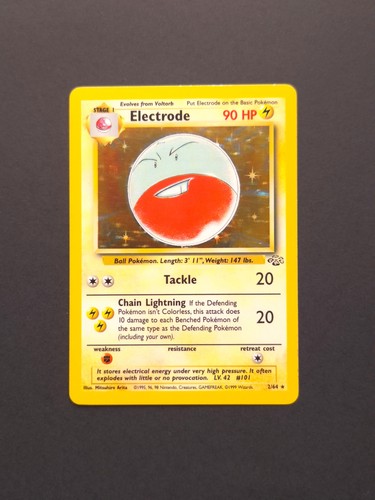 Pokemon Card - Electrode #2/64 - Rare Holo WOTC Jungle Set Vintage 1999   MP-LP