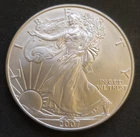 U.S. Mint 2007 American Silver Eagle $1 1 oz .999 Fine Silver, Business, UNC