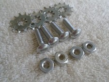  4 VINTAGE ROGERS CARRIAGE BOLT ASSEMBLY SWIVOMATIC COLLET PLATE MOUNTS-MINT 