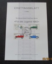 Ersttagsblatt - Berlin 2/1982, Mi-Nr.: 660, 661, 662, 663   F&uuml;r die Jugend 1982