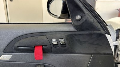 Set für Porsche 987 Cayman PullStrap Conversion GT3 RS Style Rot Red Türlaschen