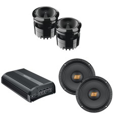 Hertz SP 4.900 D-Class 4 Channel Amplifier with 1 Pair of SV 165.1 SPL Series...