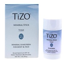 TiZO Mineral Stick Tinted SPF 45, 1 oz 2 Pack