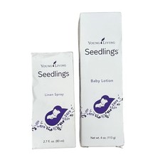 Young Living Seedlings Baby Lotion Linen Spray NEW Both SEALED