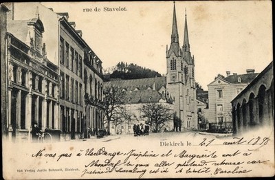 Ak Diekirch Luxemburg, Rue de Stavelot - 10678364