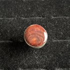 Chimney Butte Native American Sterling Silver Round Cabochon Ring Size 3.5 — photo 1