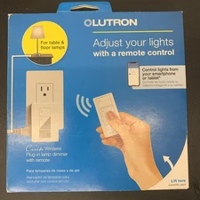 Lutron Caseta P-PKG1P-WH Single-Pole/3-Way Smart Lighting Lamp Dimmer/Remote Kit