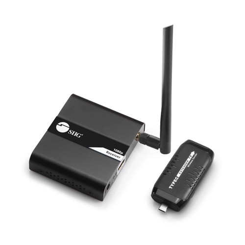 SIIG USB-C 1080P HDMI Wireless Extender Kit, Sender & Empfänger Kit - 98...