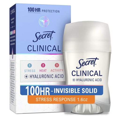100HR Antiperspirant Deodorant, Invisible Solid, Stress Response, 1.6 oz