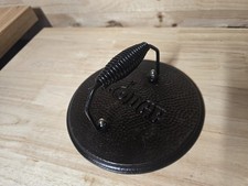 Vintage Lodge Heavy Cast Iron Round Bacon Smash Burger Press ~ Cool Coil Handle