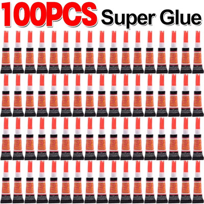 100X Liquid Super Glue Wood Rubber Metal Glass Cyanoacrylate Adhesive Stationery