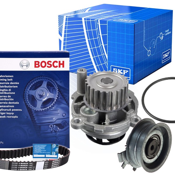 Bosch 1987949191 Zahnriemen + SKF Spannrolle Wapu FüR Audi Seat Skoda VW Passat-image