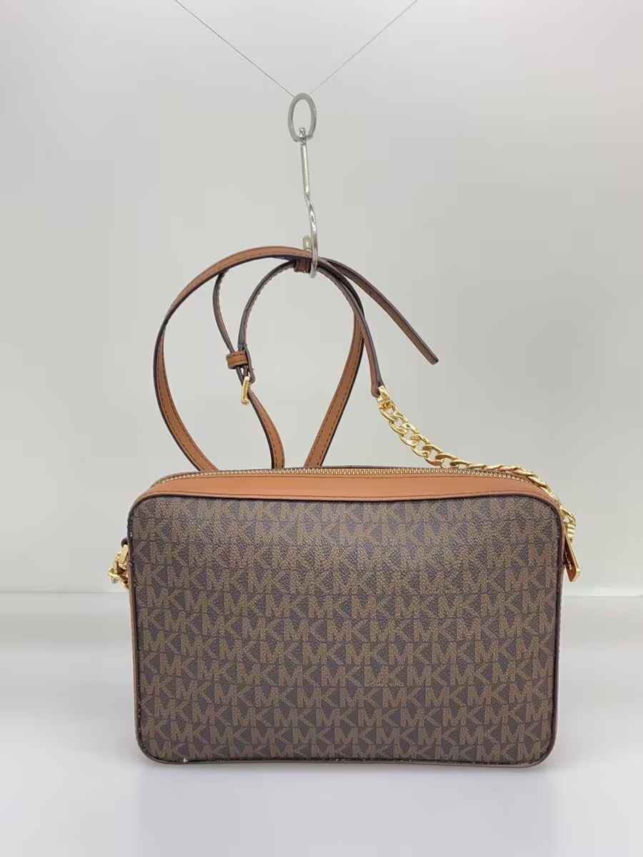 MICHAEL KORS Shoulder Bag Leather BRW All-Over Print PA-2102 thumbnail 3