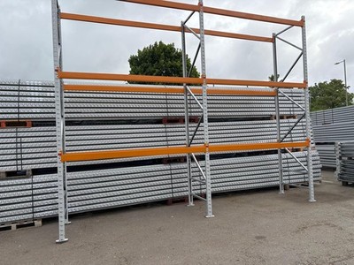 SCHWERLAST LAGER PALETTENREGAL TOP ZUSTAND STÄNDER 4,75m Balken 2,7m
