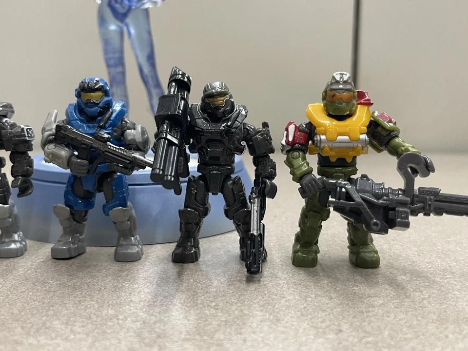Spartan Noble Team Six Kat Emile Carter Jorge Lot Halo Mega Construx Figure - Image 3 of 3