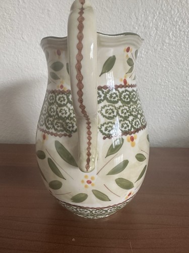 Temptations by Tara Green Old World Pattern 1.5 Quart Pitcher - Picture 2 of 10