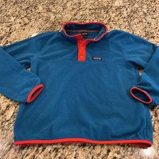 Patagonia Fleece 1/4 Snap Pullover Youth Size M- 10