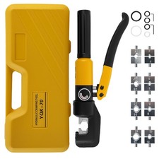 Professional Wire Crimping Tool Set 12AWG-2/0AWG with 9 Dies and Storage Case