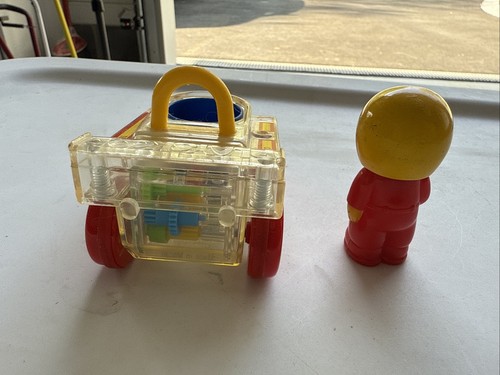 Go Go Gears Turbo Race Car & Red Driver Figure Vintage Playskool 1988 - Picture 4 of 7