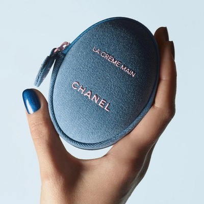 CHANEL La Crème Main Hand Lotion Denim Pouch | eBay