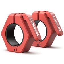 Red Magnetic Barbell Collars   Locking 2" Olympic Size Weight Clamps - Quick ...