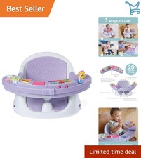 3-in-1 Baby Activity Seat Booster with Lights Music Snack Tray for Toddler