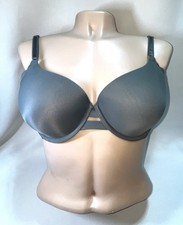 Warners 01356 No Side Effects Underarm Smoothing Comfort Bra UW 38B Gray