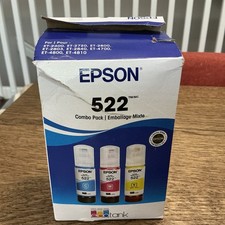 EPSON 522 EcoTank Ink Ultra-high Capacity Bottle Color Combo T522520-S Exp 2027