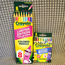 Crayola Limited Edition Collection Retired Colored Pencils  Crayons 8 Pack Set