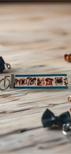 Dog Lover Wristlet Keychain Colorful Pup Design for Pet Parents Dog Fans
