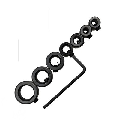 7Pcs Universal Drill Bit Limit Rings Depth Stop Rings for Plastic Craft Projects