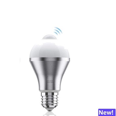Energy Efficient 9W Cool White Motion Sensor LED Bulb for Indoor and Outdoor Use