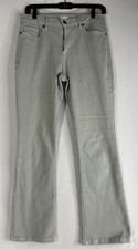 Ann Mashburn Jeans Women 28 Light Gray Mid Rise Boot Cut Stretch Made In USA