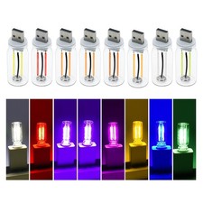 8Pcs USB LED Car Interior Atmosphere Light, Mini Retro Car Lamps USB Plug-in ...