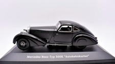 IXO Mercedes Benz Typ 500 K Autobahnkurier Diecast Car 1:43 Black With Box