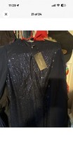Giffniseti Blue Sequin V-Neck Long Sleeve Maxi Dress Plus Size medium