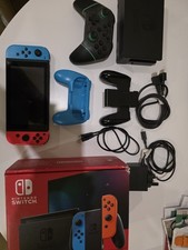 Nintendo Switch V1 HAC-001 Handheld Console 32GB with Accessories Bundle