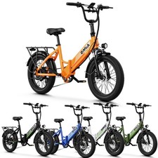 750W Fat Tire Electric Bike for Adults 62Mi Range Shimano 7Gears eBike 28MPH