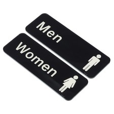 2Pcs Men/Women Toilet Sign Self Adhesive Door Wall Sticker Decor