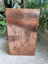Antique / Vintage Etching / Engraving Copper Printing Plate England Booths 1750 