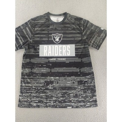 Raiders Shirt Mens XL Team Apparel New Era Combine Training Athletic Tee NFL