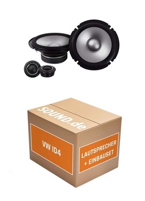 Lautsprecher Boxen Einbaupaket Front Alpine S2-S65C passend für VW ID.4 Typ E2 (
