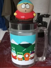 VINTAGE SOUTH PARK TALKING CARTMAN Tankard Mug Comedy Central Works Christmas