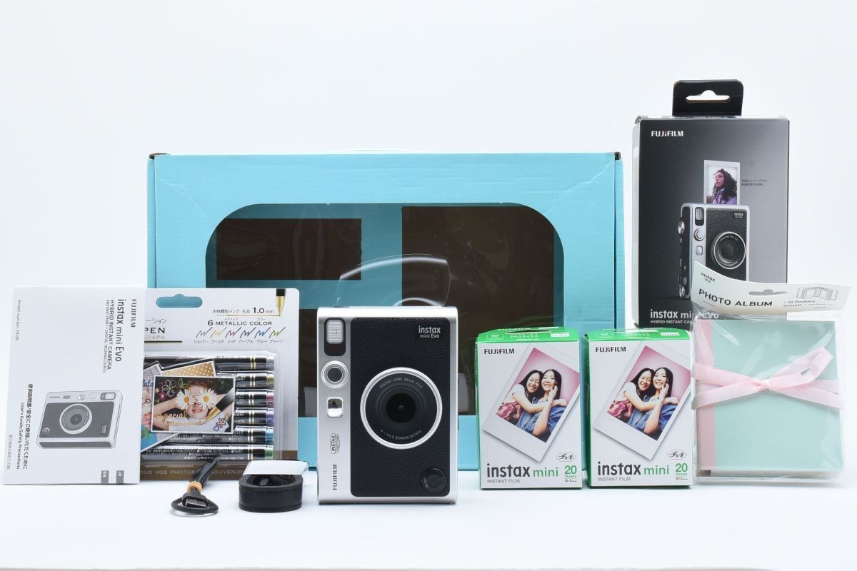 Fujifilm Instax Mini Evo Camera Set with Instant Photo Printer - Compact & Pre-Owned