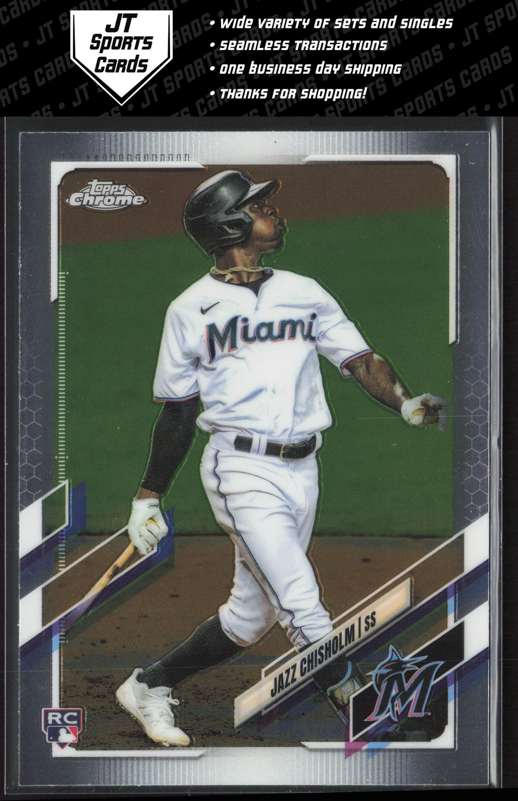 2021 Topps Chrome Jazz Chisholm 144 RC | New York Yankees